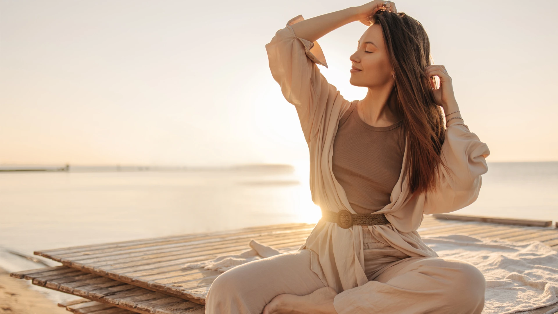 Contact Us - Image of Woman on the Lake